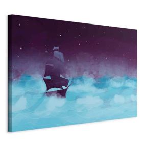 Obraz Artgeist Nocne fale 120 x 80 cm płótno włoskie 1 szt