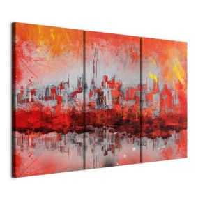 Obraz Artgeist Nowojorski zachód słońca 90 x 60 cm flizelina 1 szt