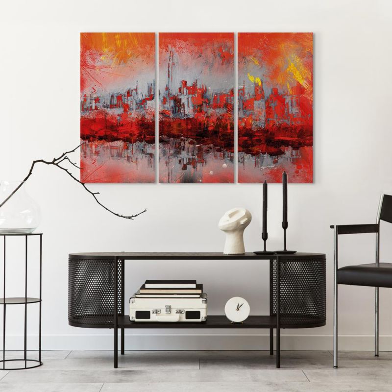 Obraz Artgeist Nowojorski zachód słońca 90 x 60 cm flizelina 1 szt