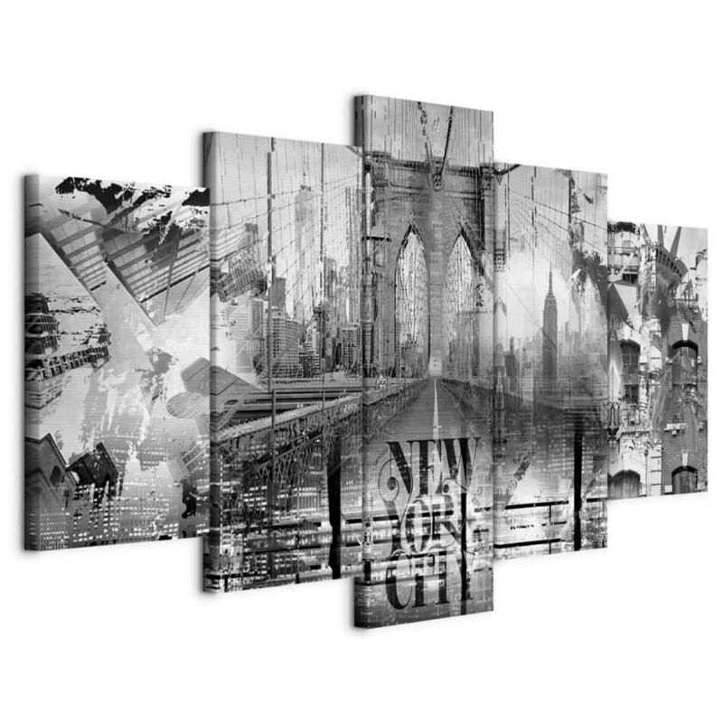 Obraz Artgeist NYC Collage 200 x 100 cm płótno włoskie 1 szt