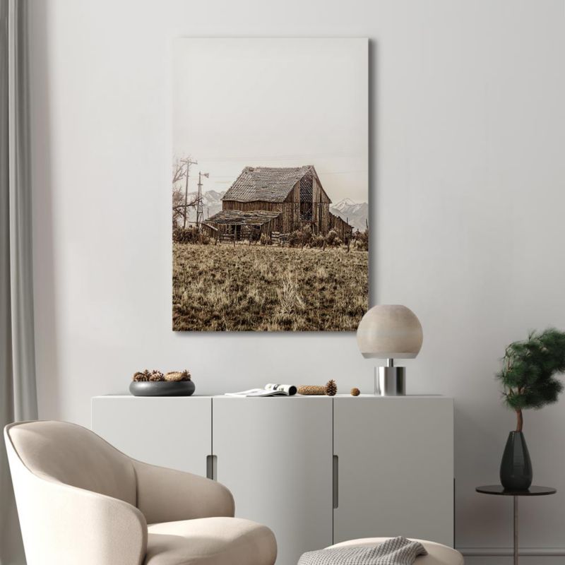 Obraz Artgeist Opuszczone ranczo 80 x 120 cm flizelina 1 szt