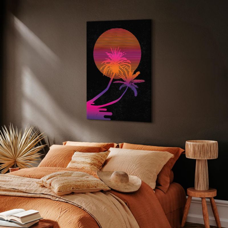 Obraz Artgeist Palma o wschodzie 20 x 30 cm płótno włoskie 1 szt
