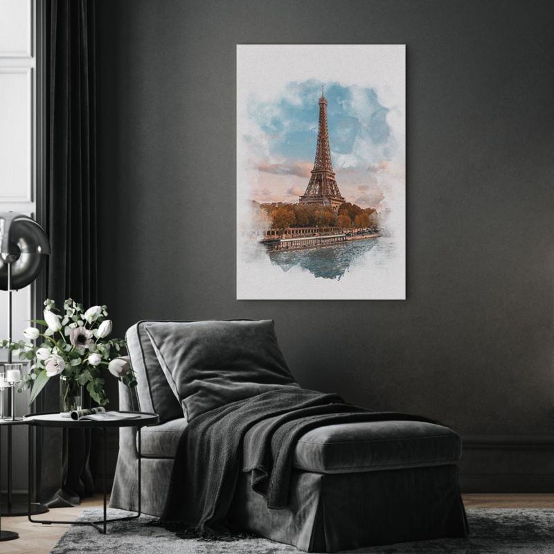 Obraz Artgeist Paryski widok 80 x 120 cm flizelina 1 szt