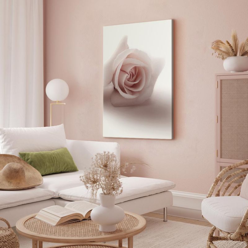Obraz Artgeist Pastelowa róża 80 x 120 cm flizelina 1 szt