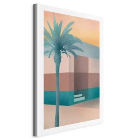 Obraz Artgeist Pastelowa uliczka 60 x 90 cm płótno włoskie 1 szt
