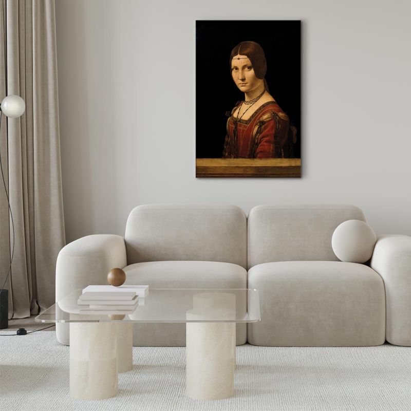 Obraz Artgeist Piękna Ferronière 40 x 60 cm płótno włoskie 1 szt