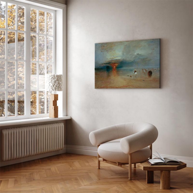 Obraz Artgeist Plaża Calais 90 x 60 cm płótno włoskie 1 szt