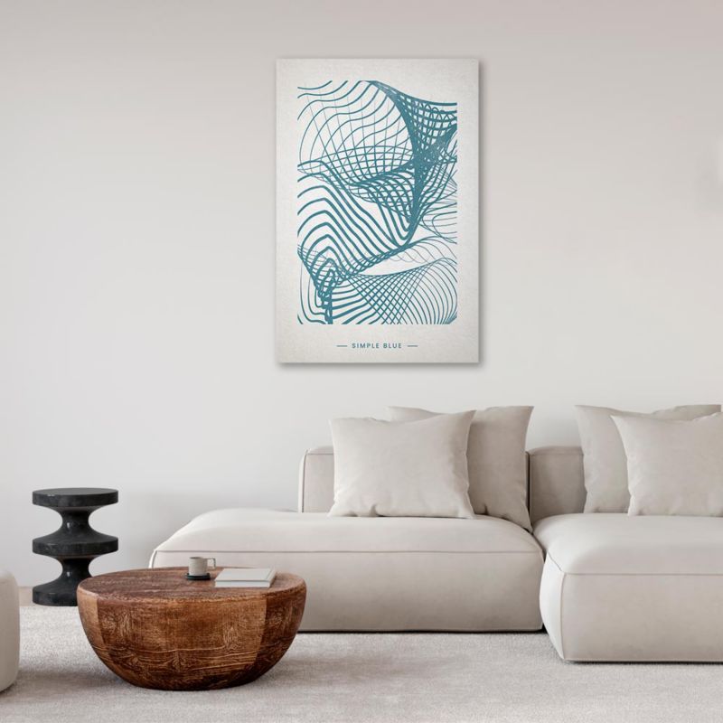 Obraz Artgeist Po prostu błękit 60 x 90 cm flizelina 1 szt