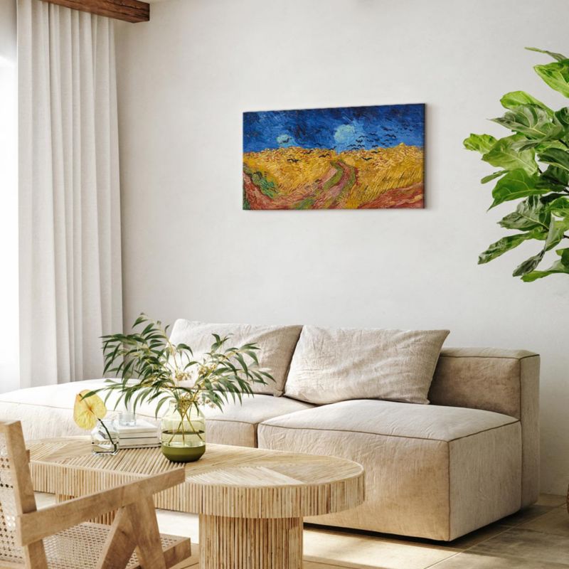 Obraz Artgeist Pole z krukami 120 x 60 cm flizelina 1 szt
