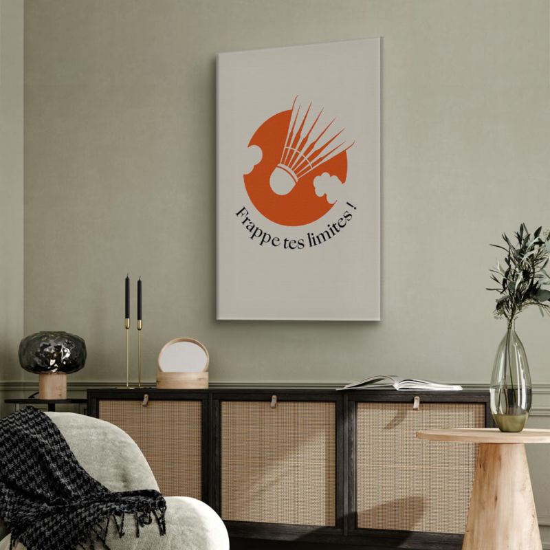 Obraz Artgeist Pomarańczowy badminton 60 x 90 cm płótno włoskie 1 szt