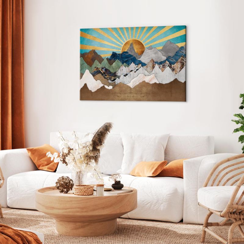 Obraz Artgeist Poranek w górach 120 x 80 cm płótno włoskie 1 szt