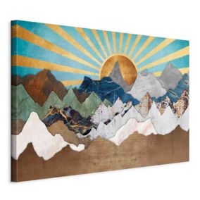 Obraz Artgeist Poranek w górach 90 x 60 cm płótno włoskie 1 szt