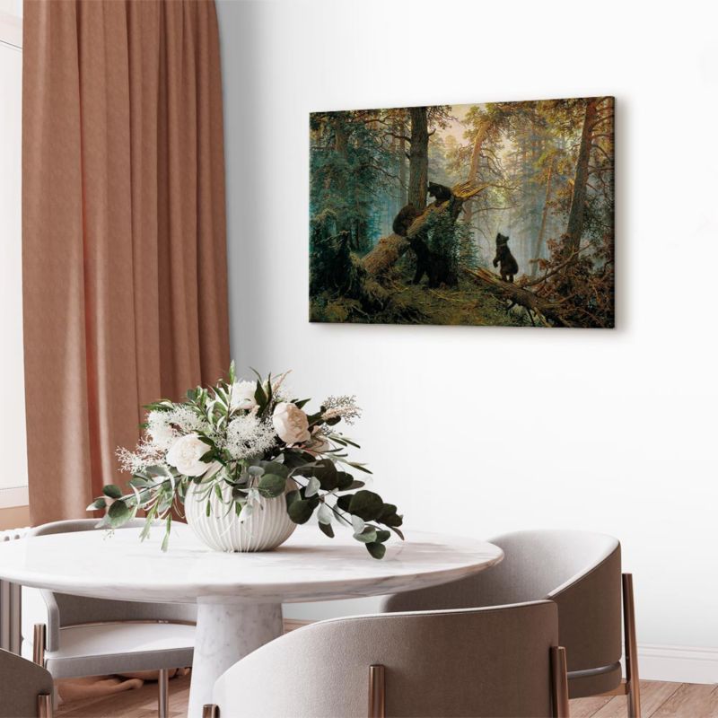Obraz Artgeist Poranek w lesie 120 x 80 cm flizelina 1 szt