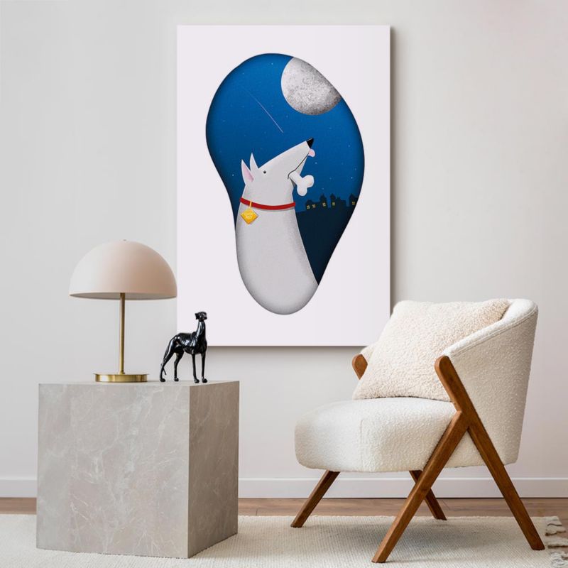Obraz Artgeist Psie marzenia 60 x 90 cm płótno włoskie 1 szt