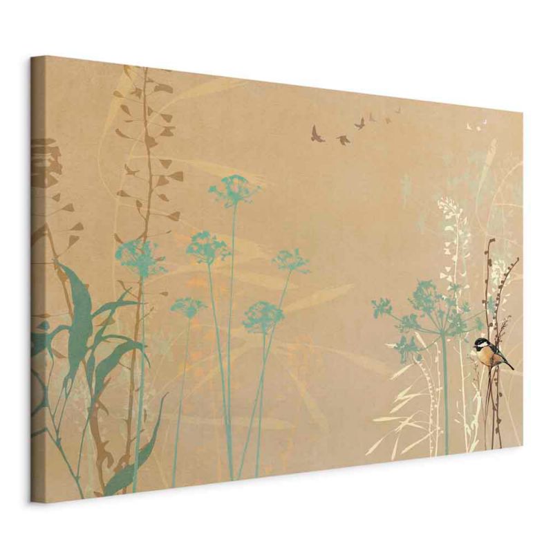 Obraz Artgeist Ptaszek na polanie 60 x 40 cm płótno włoskie 1 szt