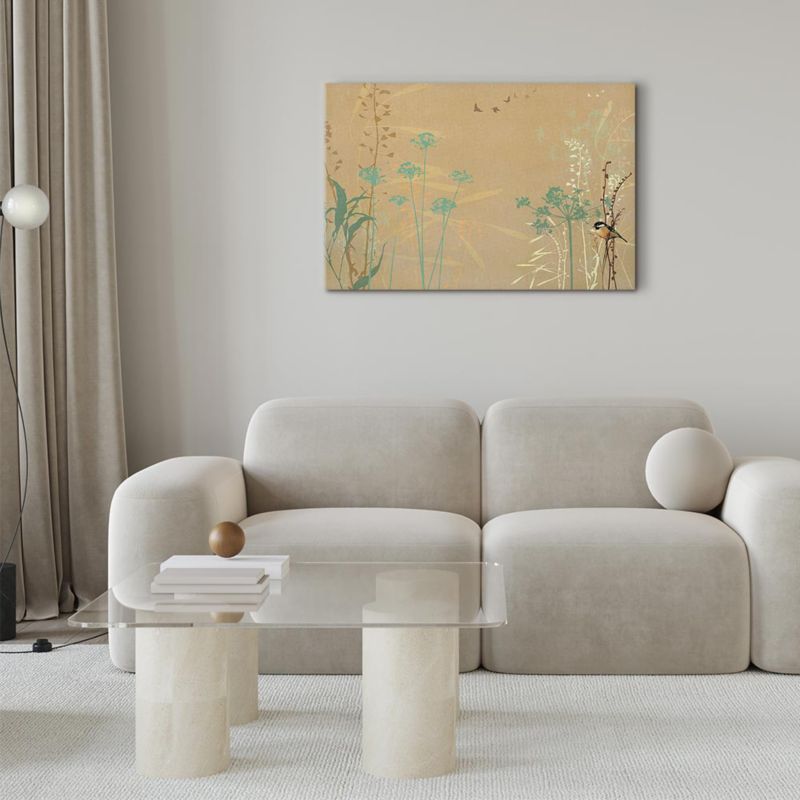 Obraz Artgeist Ptaszek na polanie 90 x 60 cm płótno włoskie 1 szt