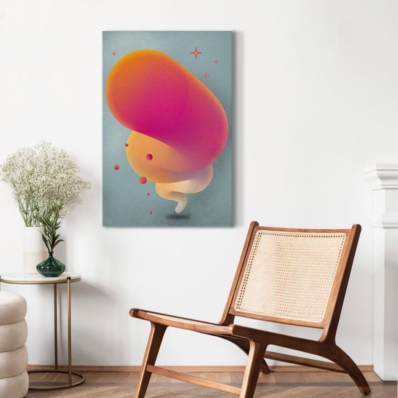 Obraz Artgeist Różowa smuga 80 x 120 cm płótno włoskie 1 szt