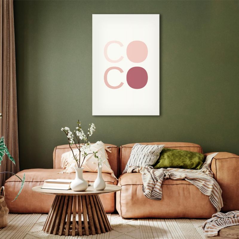 Obraz Artgeist Różowe Coco 60 x 90 cm płótno włoskie 1 szt