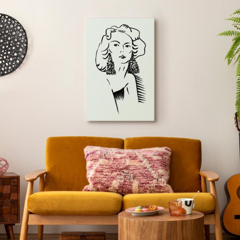 Obraz Artgeist Romantyczna blondynka 80 x 120 cm płótno włoskie 1 szt