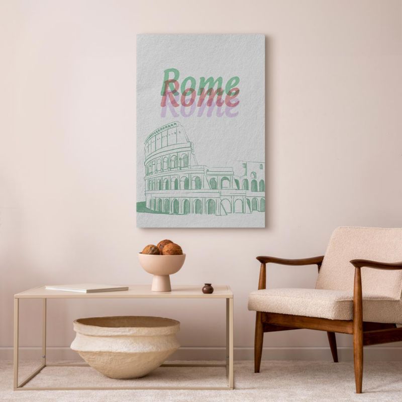 Obraz Artgeist Rzym w akwarelach 40 x 60 cm płótno włoskie 1 szt
