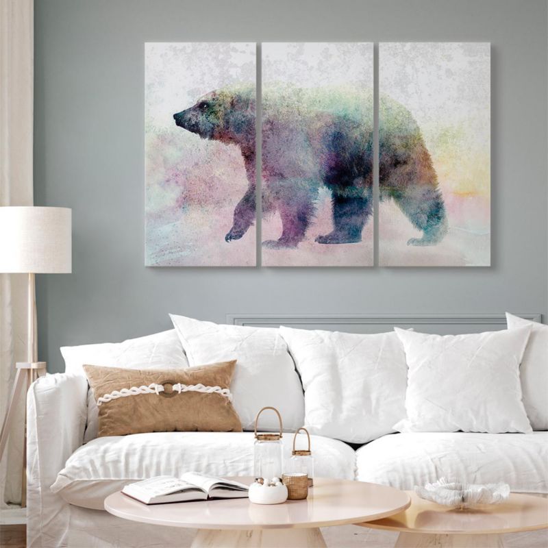 Obraz Artgeist Samotny niedźwiedź 60 x 40 cm płótno włoskie 1 szt