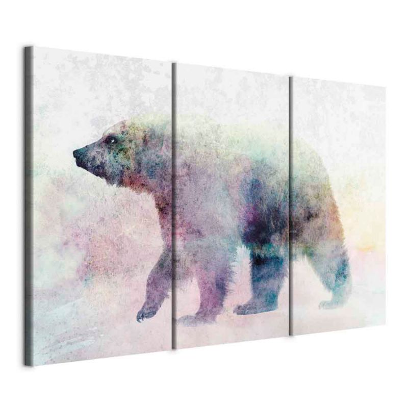Obraz Artgeist Samotny niedźwiedź 90 x 60 cm płótno włoskie 1 szt