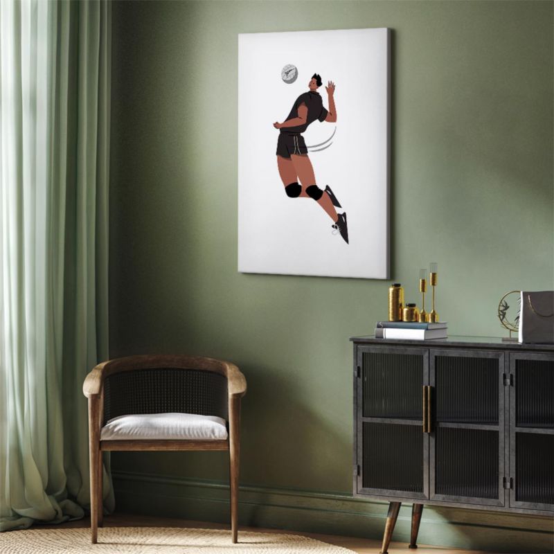 Obraz Artgeist Siatkarz 80 x 120 cm płótno włoskie 1 szt