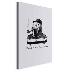 Obraz Artgeist Smoker 40 x 60 cm płótno włoskie 1 szt