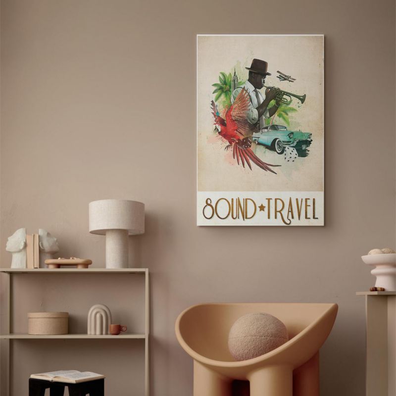 Obraz Artgeist Sound Travel 80 x 120 cm płótno włoskie 1 szt