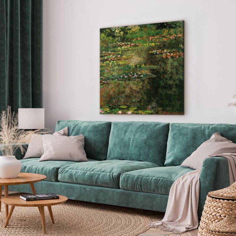 Obraz Artgeist Staw z nenufarami 40 x 40 cm płótno włoskie 1 szt