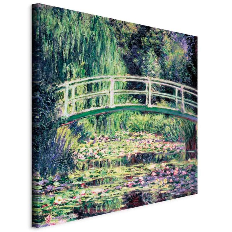Obraz Artgeist Staw z nenufarami 40 x 40 cm płótno włoskie 1 szt