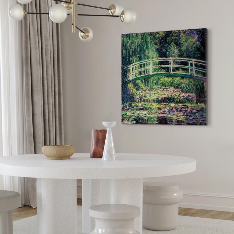 Obraz Artgeist Staw z nenufarami 40 x 40 cm płótno włoskie 1 szt
