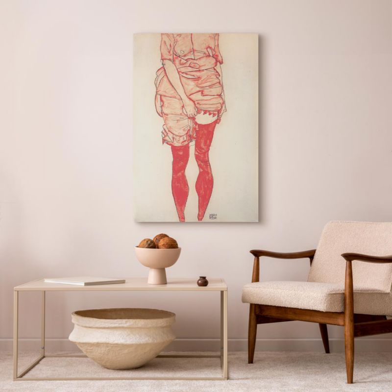 Obraz Artgeist Stehende Frau 80 x 120 cm płótno włoskie 1 szt