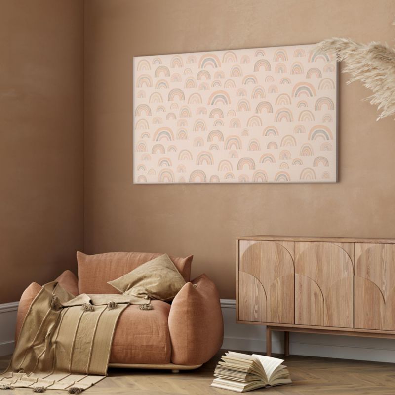 Obraz Artgeist Tęczowe pole 90 x 60 cm płótno włoskie 1 szt