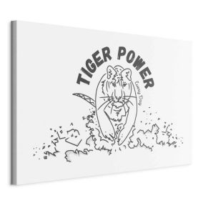Obraz Artgeist Tiger power 120 x 80 cm płótno włoskie 1 szt