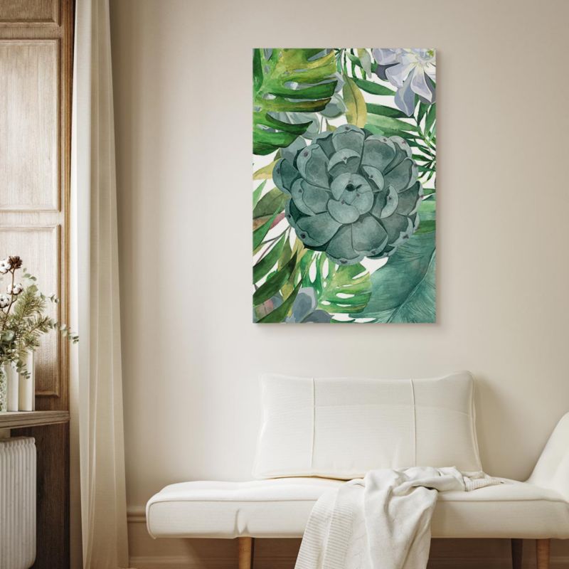 Obraz Artgeist Tropikalna flora 80 x 120 cm płótno włoskie 1 szt