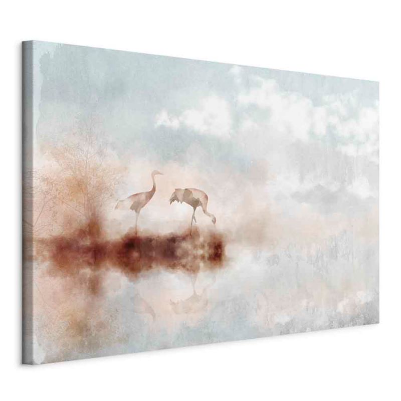 Obraz Artgeist Żurawie o poranku 120 x 80 cm płótno włoskie 1 szt