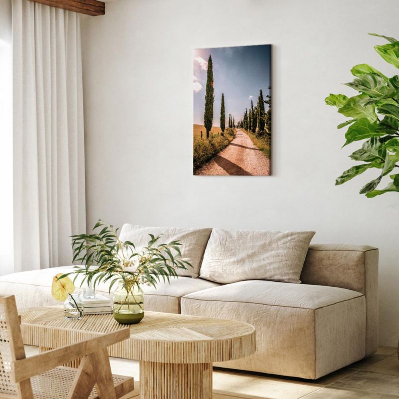 Obraz Artgeist Włoskie cypry 80 x 120 cm płótno włoskie 1 szt