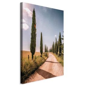 Obraz Artgeist Włoskie cypry 80 x 120 cm płótno włoskie 1 szt