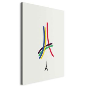 Obraz Artgeist Wieża Eiffla 20 x 30 cm płótno włoskie 1 szt