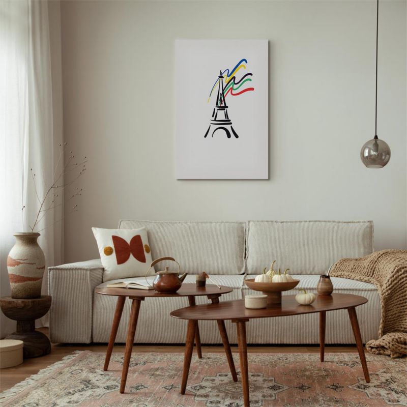 Obraz Artgeist Wieża Eiffla 40 x 60 cm płótno włoskie 1 szt