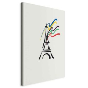 Obraz Artgeist Wieża Eiffla 40 x 60 cm płótno włoskie 1 szt
