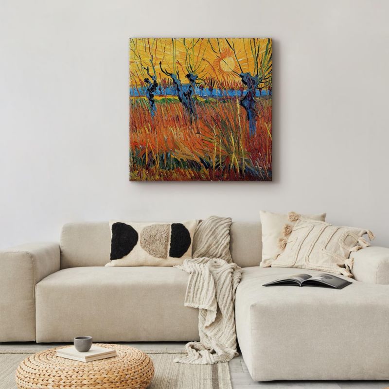 Obraz Artgeist Wierzby 80 x 80 cm flizelina 1 szt
