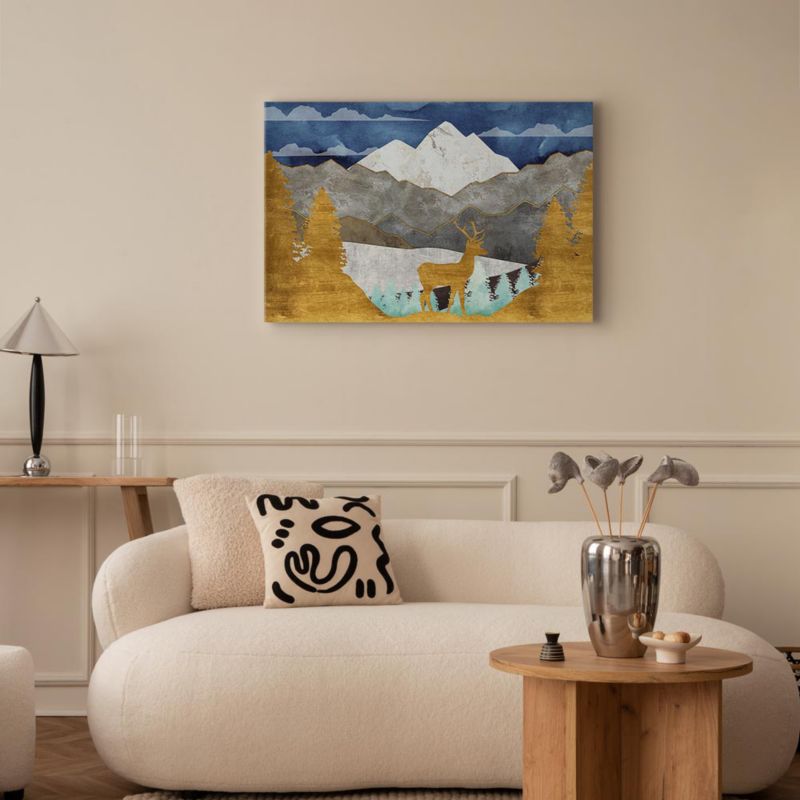 Obraz Artgeist Złocista kraina 90 x 60 cm płótno włoskie 1 szt