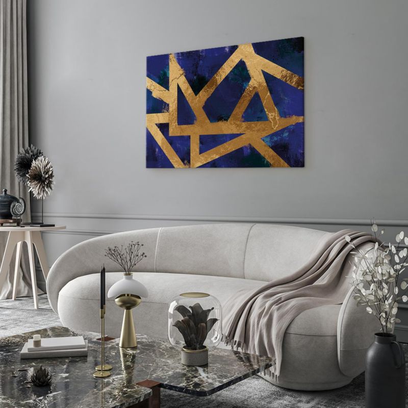 Obraz Artgeist Złota geometria 120 x 80 cm płótno włoskie 1 szt