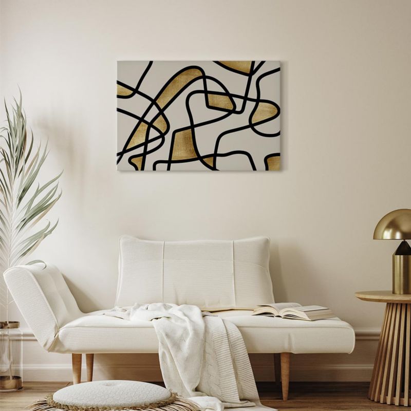 Obraz Artgeist Złota spirala 60 x 40 cm płótno włoskie 1 szt