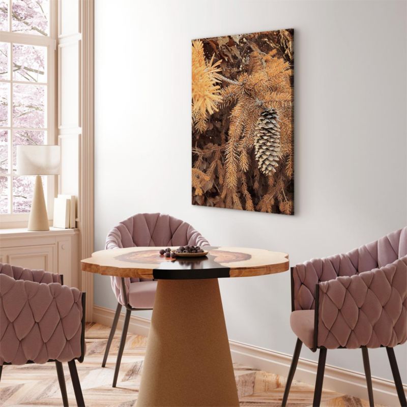 Obraz Artgeist Złota szyszka 40 x 60 cm płótno włoskie 1 szt