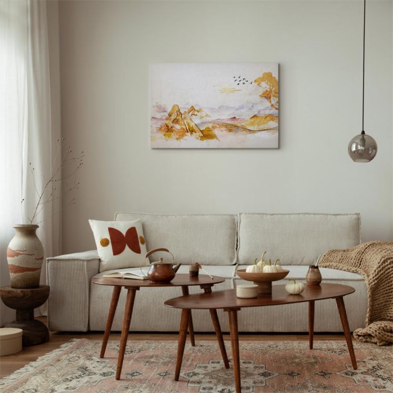 Obraz Artgeist Złote góry 90 x 60 cm flizelina 1 szt