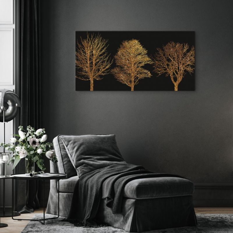 Obraz Artgeist Złoty las 120 x 60 cm płótno włoskie 1 szt