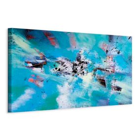 Obraz Artgeist Zabawa na śniegu 135 x 45 cm flizelina 1 szt